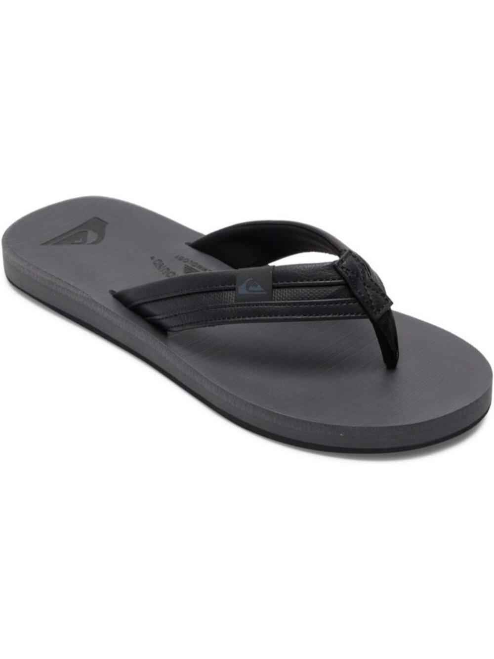 Men's Black Grey Suede Flip Flops Arch Support Athletic Sandals Thong Casual